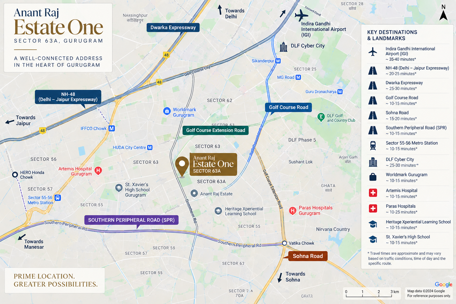 anatant raj estates map